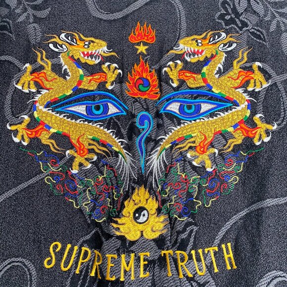 Supreme SS17 Truth Tour Jacket - Black Size M Preowned - Picture 6 of 10